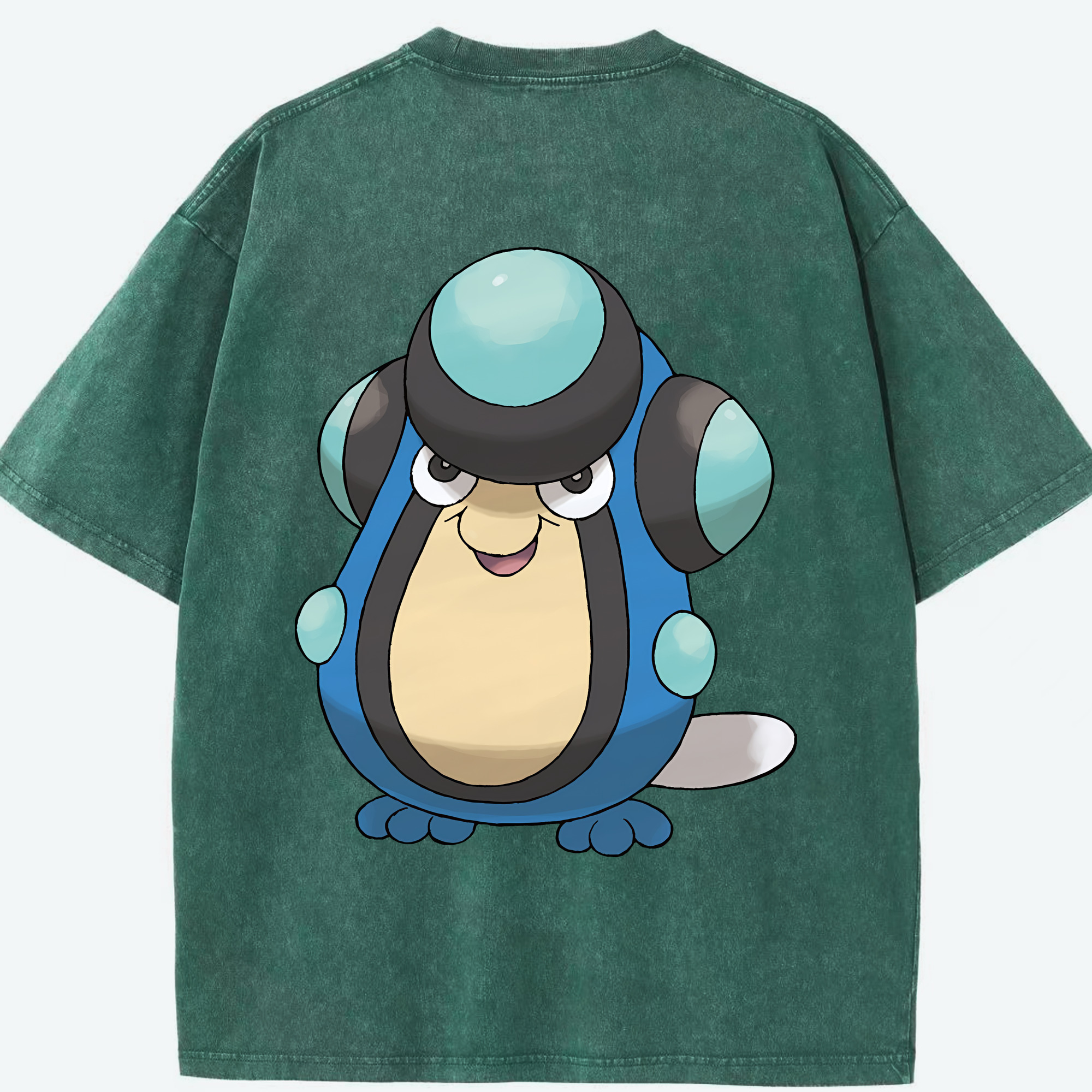 （画像用） ポケットモンスター Pokémon 綿100% ヴィンテージ風 半袖Tシャツ（背面プリント）